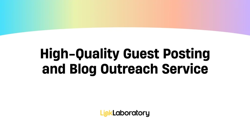 Guest posting service